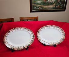 2 Vintage Arklow Ceramic  Large Oval Platters: Alton Design