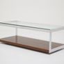 Richard Young for Merrow Associates: Architectural Rosewood, Chrome & Glass Coffee Table, UK, 1960s Image 5