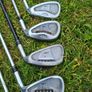Taylormade rac  irons 3-5-7-8-9-pw-sw golf pride and taylormade grips  In excellent condition Image 4