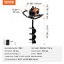Petrol Post Hole Digger with 8in Auger Image 7
