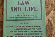 Morals, Law And Life. By Cathal B Daly. First Edition 1962. Hardback With Dustjacket In Good Condition. See Photos For Same.