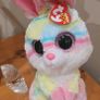 Retired Ty Beanie Boo Plush Soft Toy Lollipop the Rabbit 23cms and Gift Bag Image 4
