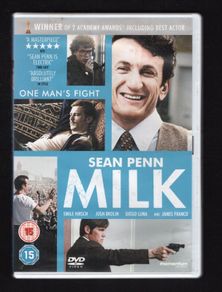 Milk DVD movie staring Sean Penn, Emile Hirsh & Josh Brolin