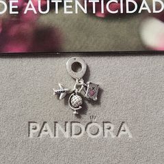 Pandora travel trio charm