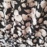 H&m ladies knee length beige/black/white floral v neck dress UK 12 Image 4