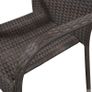5 Piece Garden Dining Set Brown Image 8