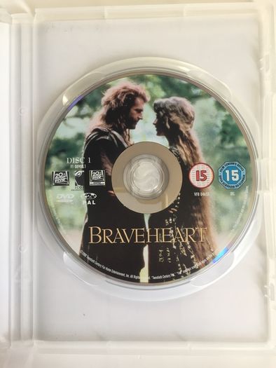 Braveheart [1995] Mel Gibson, Sophie Marceau, Patrick McGoohan, Cahterine McCormack & Brendan Gleeson [1xDVD Movie] Academy Award Winner