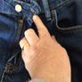 Massimo Dutti Ladies dark blue denim Straight wide Leg Jeans Eu 40 Uk 12 includes postage Image 9