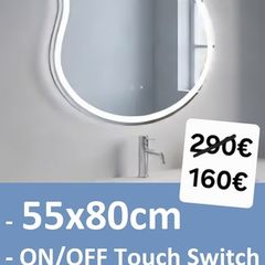 LED Bathroom Mirror Fog Free Defogger Bright Light