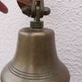 Vintage Brass Captain Ship Bell Maritime Wall Bracket Boat Decor Image 7