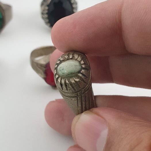 Antique Treasure Jewellery Lot 15 Traditional Brass Statement Rings