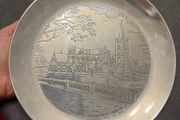Antique Irish solid silver plate 325 grams