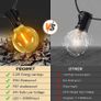 MASSIVE SALE Outdoor String Lights Mains Powered - 100FT/30M G40 Garden Festoon Lights with 55+3 Shatterproof LED Bulbs Waterproof for Outside Patio Gazebo Pergola Image 4
