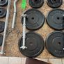 Gym Metal Weights + Bars Bundle Cheap! Image 2