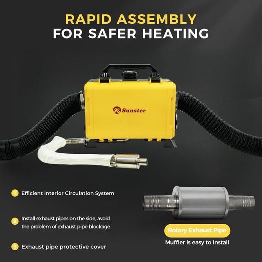 Toolbox style Heater with Power Supply, Timer, Bluetooth App. Latest 2025/2026 model. Silent Pump. (Dublin Stock)