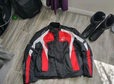 Motorbike jacket and boots