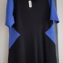George black and royal blue stretchy A-line dress Sz 20UK - Bnwt Image 2