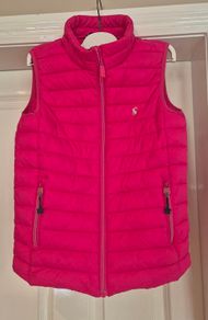 Joules sleeveless pink padded gilet