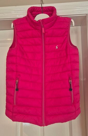 Joules sleeveless pink padded gilet