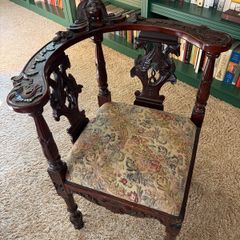 Antique Edwardian Corner Chair