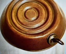 Vintage Copper Bed Warmer (Schrader)