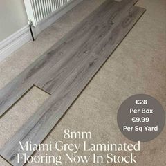 New 8mm Miami Grey Laminated Click Flooring