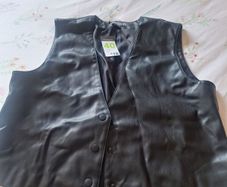 Faux Leather Ladies Waistcoat