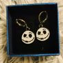 Jack Skellington Gothic Clip-On Earrings Nightmare Before Christmas Inspired Image 3