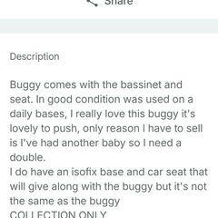 Baby Elegance Drift buggy with bassinet and seat