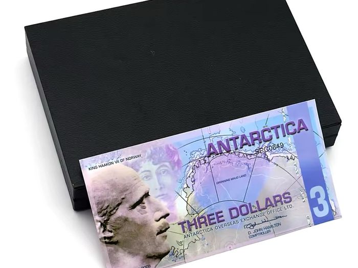 6PCS Antarctic Plastic Banknotes Penguin UNC Notes Commercial Commemorative Bank Notes Collection fantasy