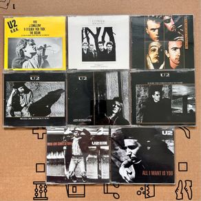 U2 cd singles x 8 ( 80's 84/89 )