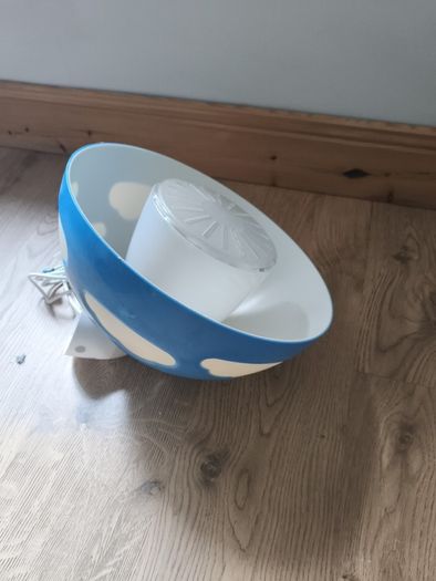 Blue ceiling light