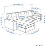 IKEA Kivik Sofa with Chaise lounge Image 3