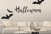 Halloween and Bat Wall Decals