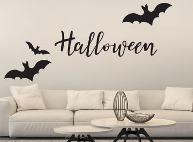 Halloween and Bat Wall Decals