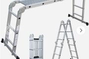 Foldable Multi Purpose 4 Way Ladder with Scaffold Plates