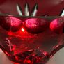 Vintage Bohemian Ruby Cut-to-Clear Lead Crystal Small Bowl / Salt Cellar Image 5