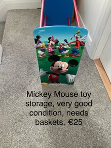 Mickey Mouse toy storage