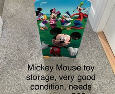 Mickey Mouse toy storage