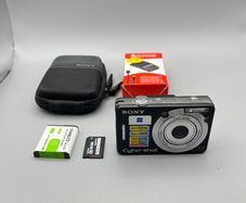 Sony Cyber-shot DSC-W55 7.2MP Digital Camera Black - Full Kit