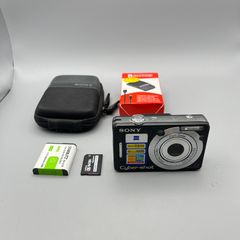Sony Cyber-shot DSC-W55 7.2MP Digital Camera Black - Full Kit