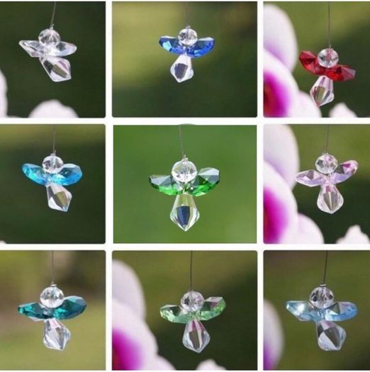 Suncatchers, Crystal, Gemstone, Birthstone, Guardian Angel Sun Catchers