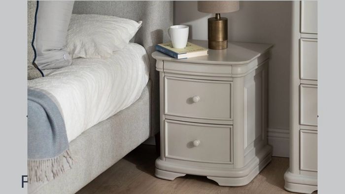 bedside locker grey x 2