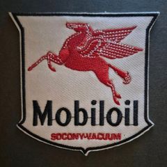 Mobiloil fuel company, cloth patch.