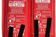 NEW SALE | Fiberglass Fire Blanket with Flame retardant cotton tapes 39.3x39.3 Inches 2Pack
