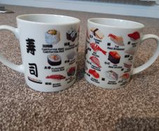 Sushi cups with handle