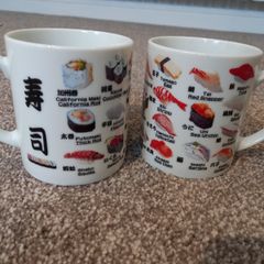 Sushi cups with handle