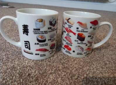 Sushi cups with handle