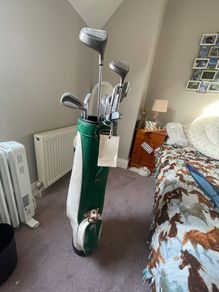 Set of golf clubs