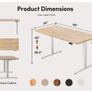 Electric Height Adjustable Standing Desk, 60x100cm Image 7